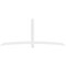 Ekena Millwork Bellingham Architectural Grade PVC Gable Bracket, 108"W x 45"H x 2"D x 4"F, 10/12 Pitch GBP108X45X0204BEL00 - alternate 5